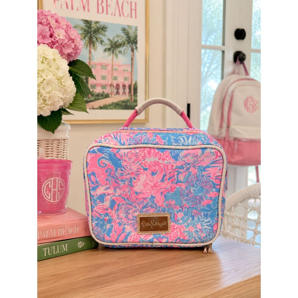 Viva La Lilly Insulated Lunch bag Lilly Pulitzer Preppy Coastal School Park